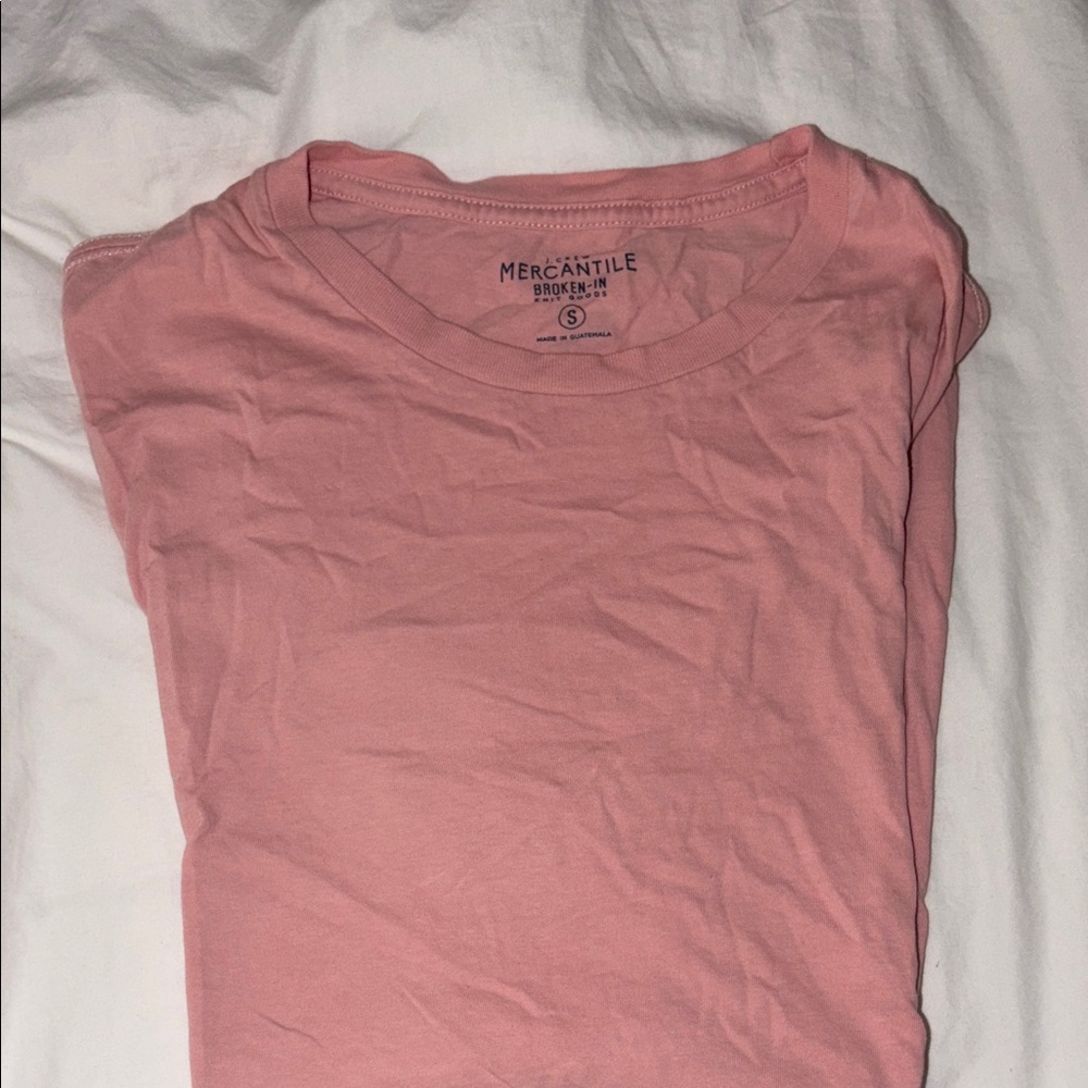 J. Crew Pink Short Sleeve Tee